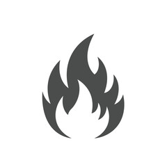Simple Fire Icon Graphic Design