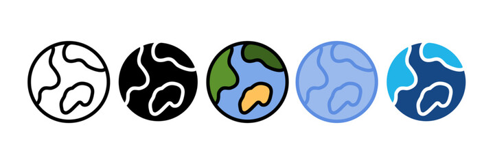 Globe Icon Element For Design