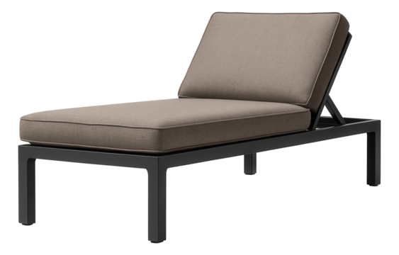 Adjustable outdoor bench with detachable cushions, useful for a flexible patio area.