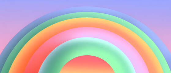 Abstract Gradient Rainbow Artistic Background