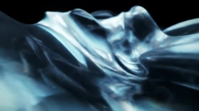 Undulating hypersurface with refractive spectral patterns in abstract multidimensional space