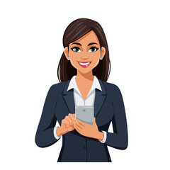 Professional Woman with Phone - Business and Communication