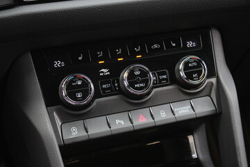 New car Climate Controls. Car air conditioning control. AC Temperature Panel Board. Dual Digital...