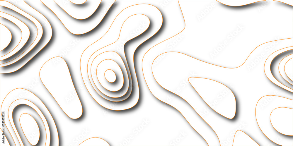 Poster modern design with white background with topographic wavy pate for decoration. abstract white golden