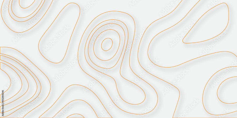 Poster modern design with white background with topographic wavy pate for decoration. abstract white golden