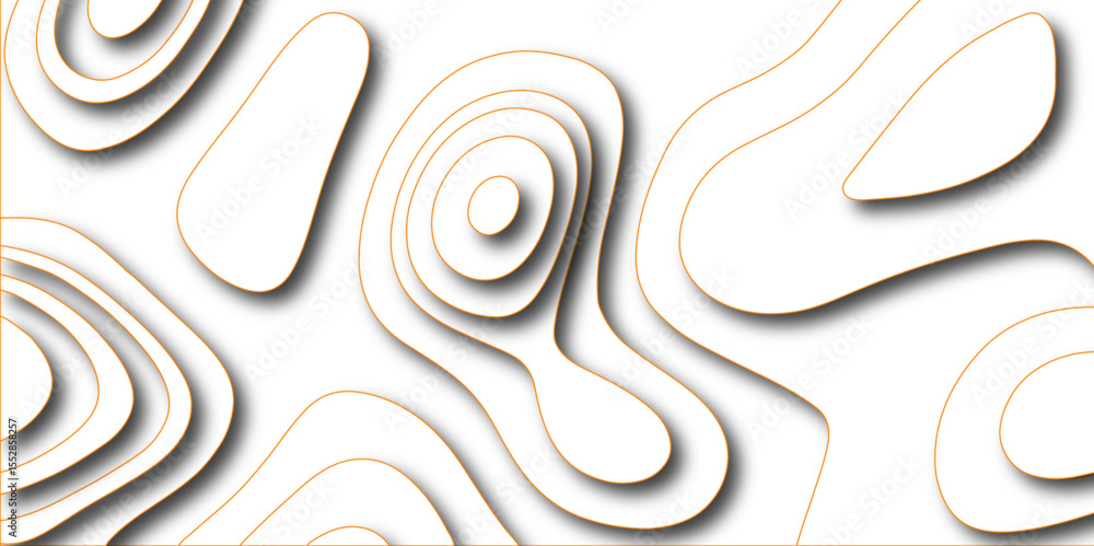 Poster modern design with white background with topographic wavy pate for decoration. abstract white golden