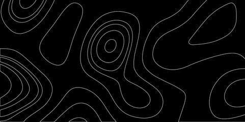 Modern design with White background with topographic wavy pate for decoration. Abstract white golden Topographic line map background with shadows. Contour elevation topographic and textured Background