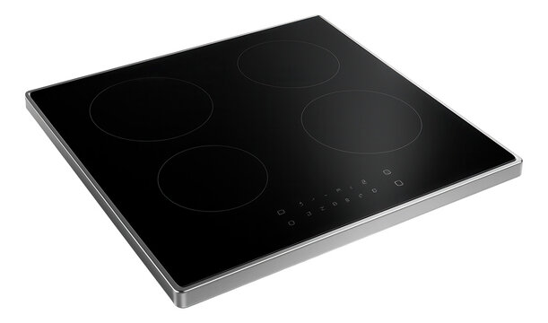 A sleek induction cooktop with touch controls, designed for efficient cooking in a modern home.