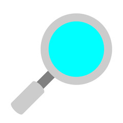 Magnifying Glass Vector Flat Icon Design
