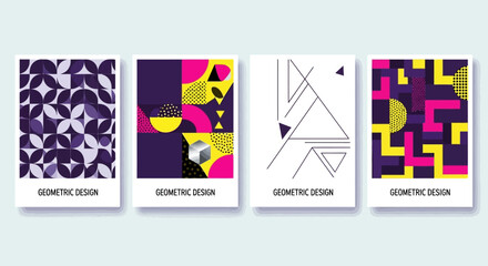 Geometric Design Abstract Shapes, Patterns & Color Blocks for Modern Design Projects