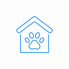 pet home icon sign vector