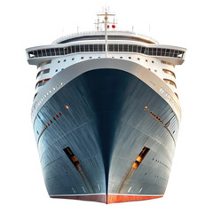 Cruise ship bow isolated on transparent background