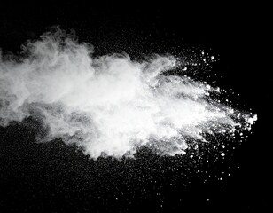 Spray texture on black background