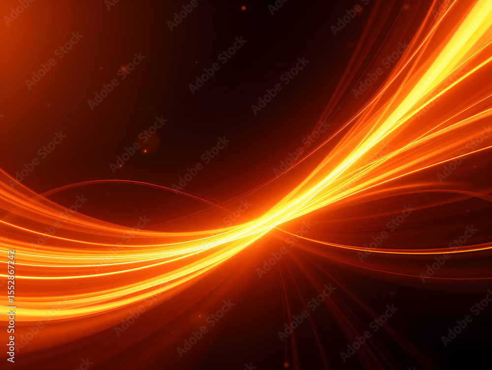 Poster 3d abstract colorful curved tech background