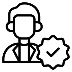 Trustworthy in vector illustration