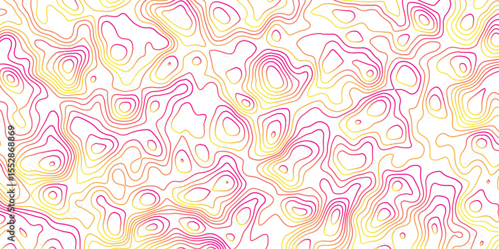 Poster modern pastel topographic lines background – soft gradient map design.