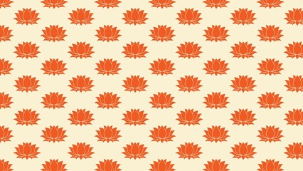 Vector  lotus flower pattern multicolored