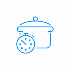 cooking time icon sign vector