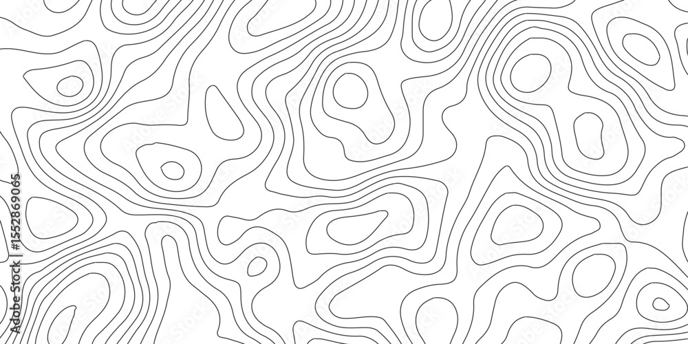Poster minimal line art background – abstract topographic terrain vector design.