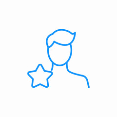favorite person icon sign vector