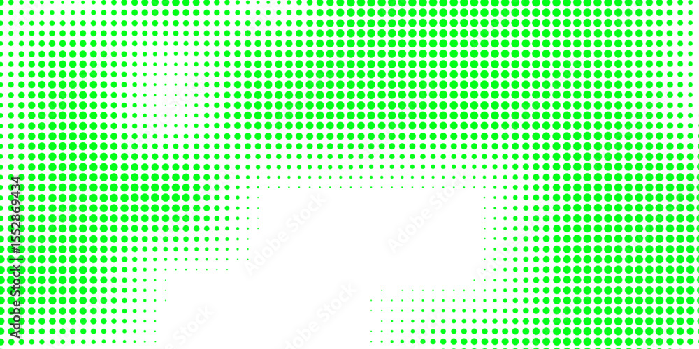 Poster green halftone gradient background – abstract dot vector design.