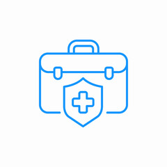 medical briefcase icon sign vector