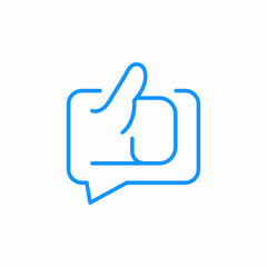 positive comment icon sign vector
