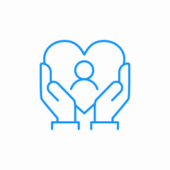 social support icon sign vector
