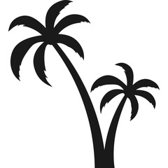 Obraz premium Palm Tree Silhouette