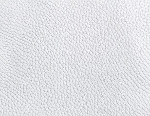 A clean and even close-up of white leather texture, showcasing its subtle grain and natural irregularities, perfect as a pristine background or elegant surface.