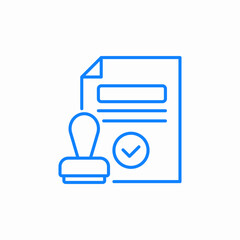 approved document icon sign vector