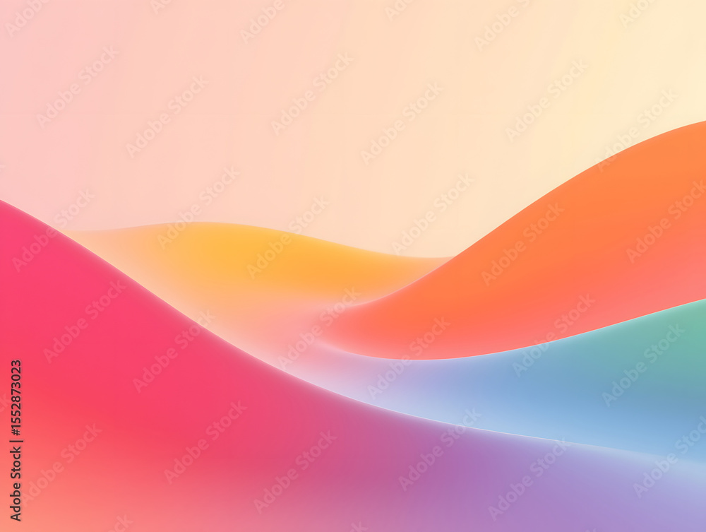 Poster dynamic fluid color gradient background, abstract kv main visual business ppt background