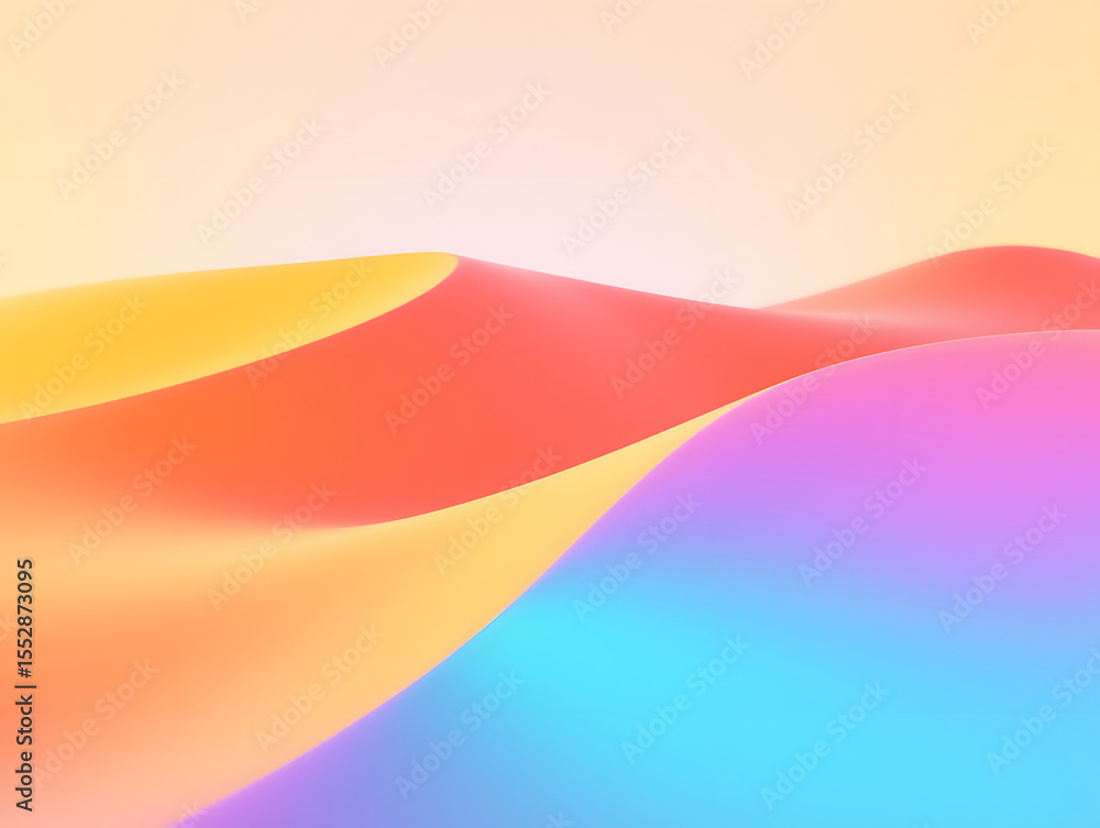 Poster dynamic fluid color gradient background, abstract kv main visual business ppt background