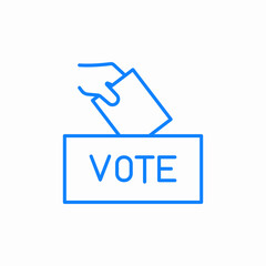 casting vote icon sign vector
