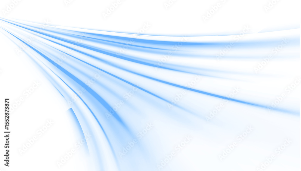 Wall mural blue beam and light glow in abstract line blur. png trail, bright streak effect, png flash and ray v