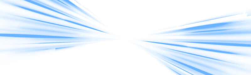 Blue beam and light glow in abstract line blur. PNG trail, bright streak effect, PNG flash and ray...