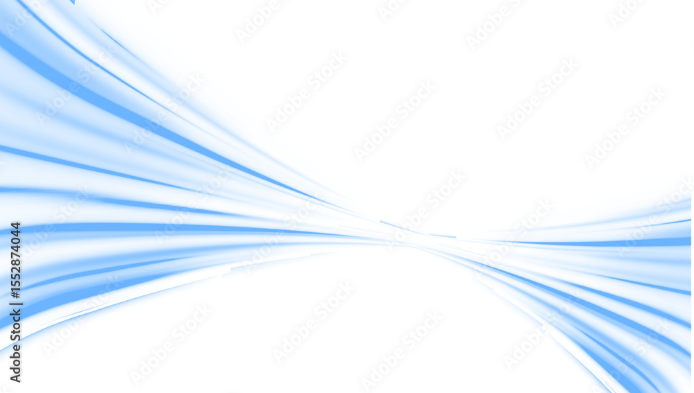 Wall mural blue beam and light glow in abstract line blur. png trail, bright streak effect, png flash and ray v