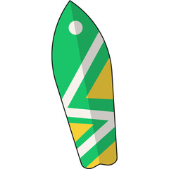 Surfing Board Illustration