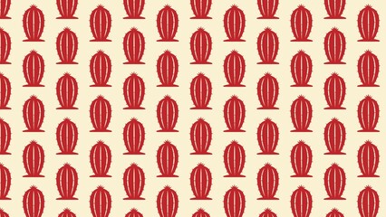 Vector unique cactus plant pattern design 