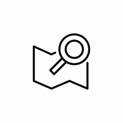 search map icon sign vector