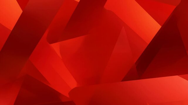 Abstract red geometric background with overlapping shapes and angles  