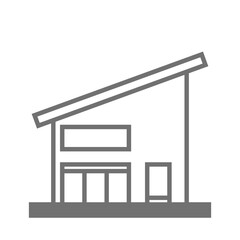 シンプルな住宅のベクターアイコン_7