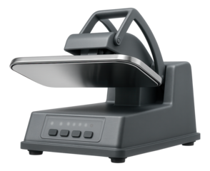 Heavy-duty laundry presser, suitable for use in a dry cleaning business.