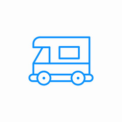 camper van icon sign vector