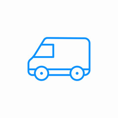 Fototapeta premium delivery van icon sign vector
