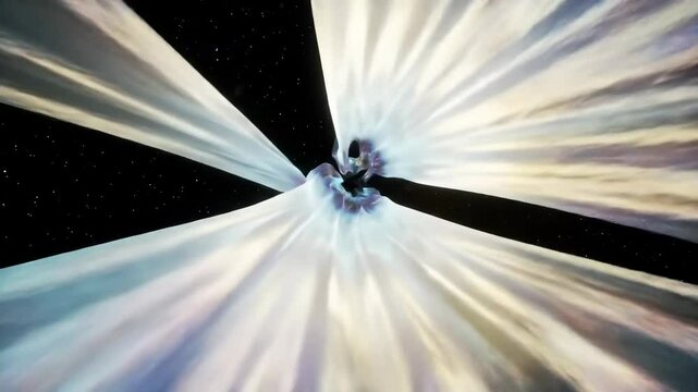 Twisting iridescent hypersurface in multidimensional space