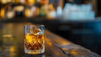 Whiskey cocktail bottle drink