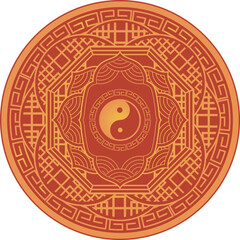 中華風模様