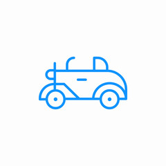 vintage automobile icon sign vector