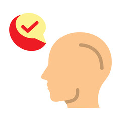 Accent Recognition Vector Flat Icon Design